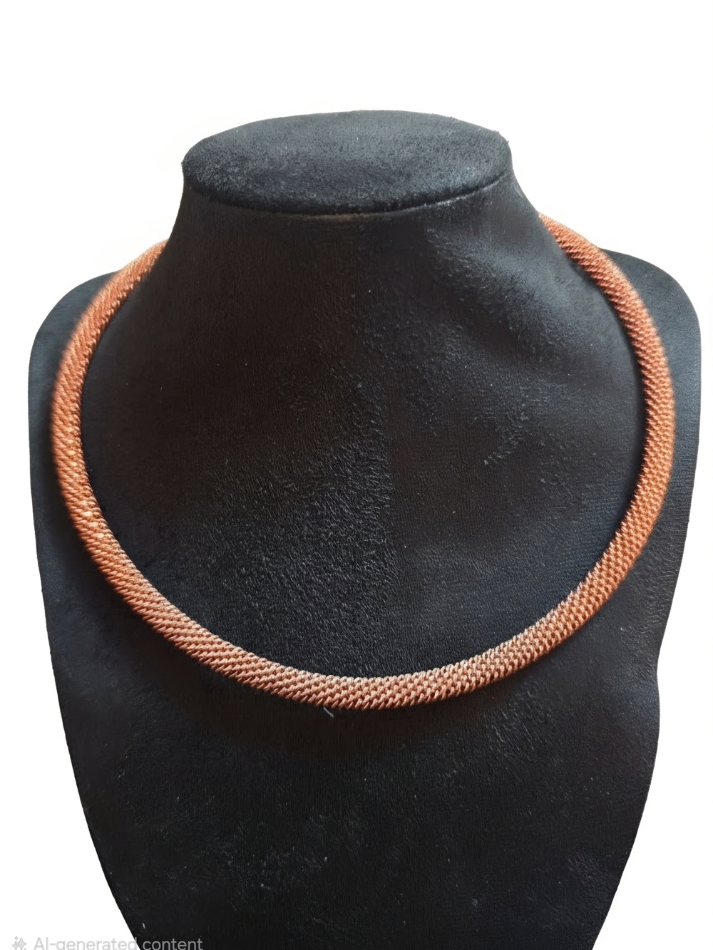 Copper-Tone Woven Rope Necklace - Women Jewelry Necklaces